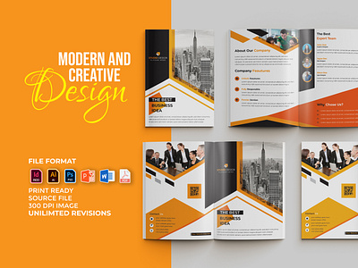 Modern Bifold Brochure Design