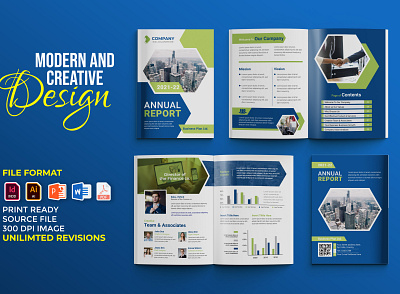 Creative and modern annual report 16 pages multipurpose brochure annual annual report booklet brochure business business portfolio business proposal catalog company company brochure company portfolio company profile company profile brochure corporate corporate profile magazine multipurpose portfolio proposal