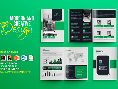 Creative  business proposal 16 pages multipurpose brochure