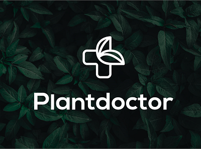 Logo concept for plantdoctor branding design flat icon illustrator logo vector