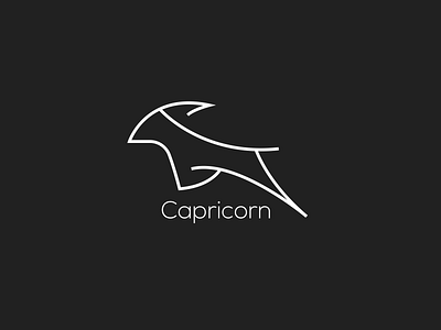 Capricorn mark branding design flat graphic design icon illustration illustrator logo minimal vector