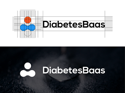 Diabetesbaas logo branding design flat graphic design grids gridsystem icon illustrator logo minimal round vector