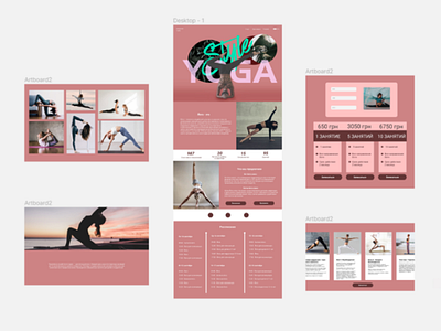 Yoga style landing page design health landing landing page landingpage web web design yoga