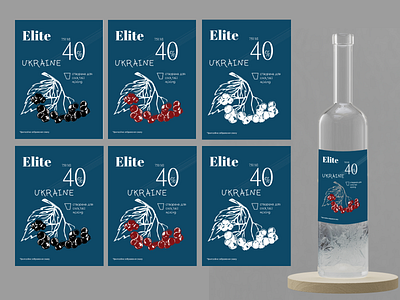 Label for vodka design illustration label for vodka logo