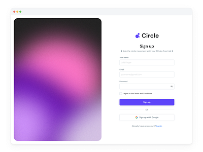 Sign up Daily UI