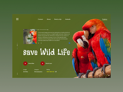 save wild life web design