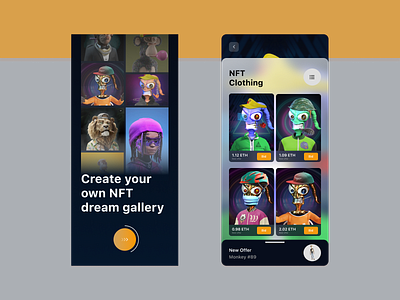 NFT MarketPlace - Design Mobile App