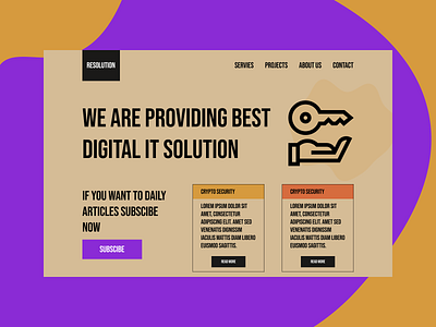Digital it solution - brutalism article brutalism clean contact crypto it project projects provide read security service services solution subscribe ui ui design ux web website