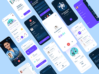 Doctor Booking App UI booking app doctor doctor appointment dribbble dribbble best shot figma illustration interface ios medical mobile app ui uiux vector