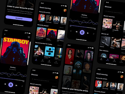 Music Streaming App | UI Design app design ui
