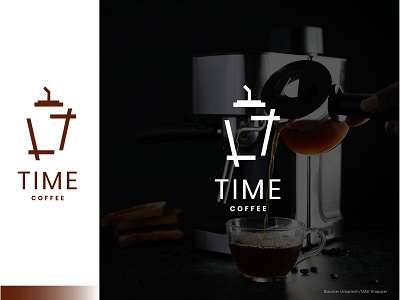 Time Coffee art branding design icon illustration logo minimal ui ux vector