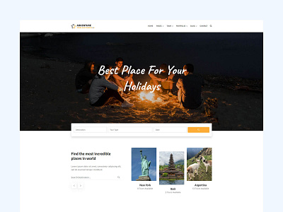 Adventure - Tour and Travel Agency Template adventure booking flight guide holidays hotel safetour tour tour html template tour operator tourism tourist travel travel agency travel landing page travel web travel website travelling trip vacation