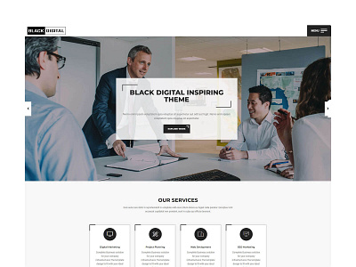 Black Digital - Creative Agency Template agency agency landing page agency website blog business clean company corporate creative creative agency digital digital agency digital marketing agency marketing marketing agency minimal modern portfolio professional services