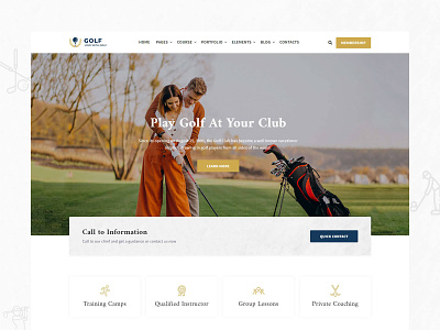 Golf - Golf Club and Sports HTML Template clubhouse coach golf golf athlete golf ball golf club golf course golf logo golf membership golf tournament golf trainer golfer golfing gti pga pga tour sports sports club tournament volkswagen