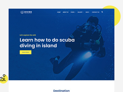 Diving - Scuba Diving Responsive Template