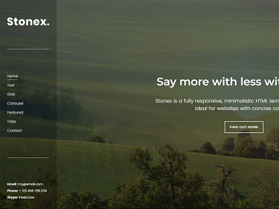 Stonex - One Page Multipurpose Template