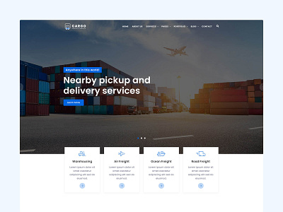 Cargo - Logistics and Transport Template