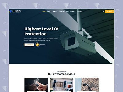 Security - CCTV & Security HTML Template automation bootstrap camera cameras cctv cctv template cctvcameras html privacy protection responsive cctv template safety security security company security systems security template surveillance technology templates video cameras