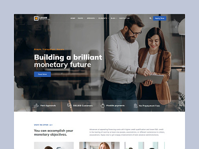 Loan - Banking and Loan Responsive Template