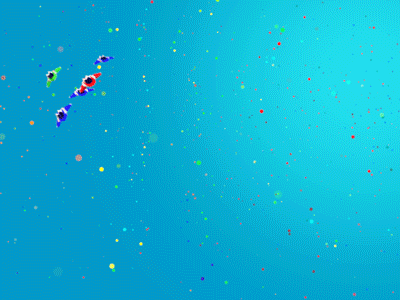 Colorful space 3d after effects animation design gif illustration motion motion design