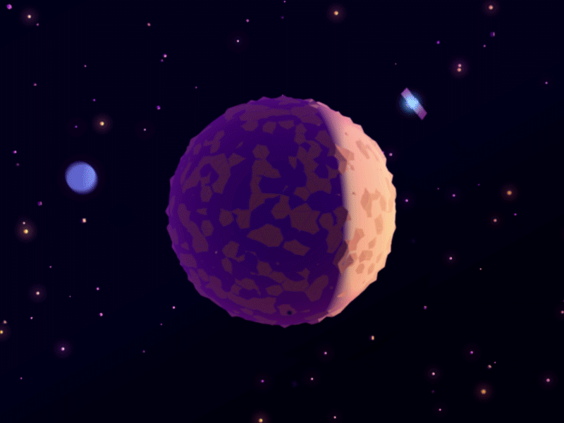 Colorful space 3 3d after effects animation design gif illustration motion motion design sci fi