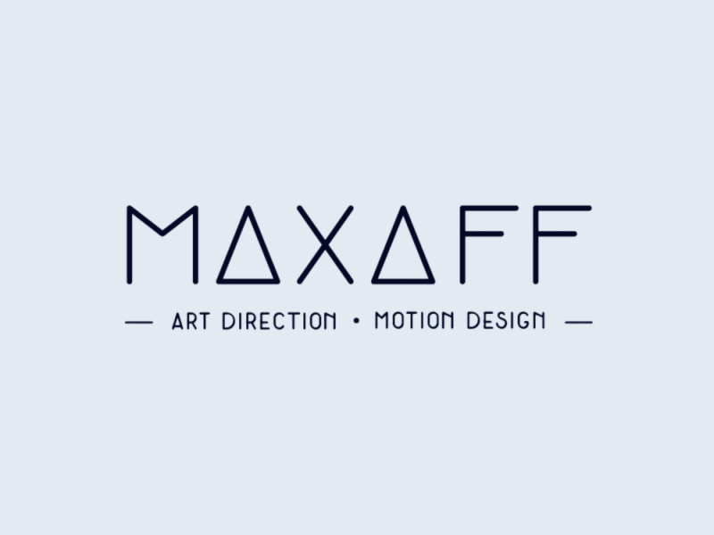 MAXAFF // Demo reel 2d after effects animation flat design gif graphic illustration motion motion design showreel typography