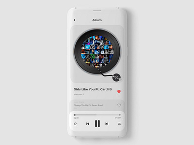 Music Player App app app design dailyuichallenge dribble shot figma figmadesign gramophone music app music player playlist songs ui uidesign userinterface