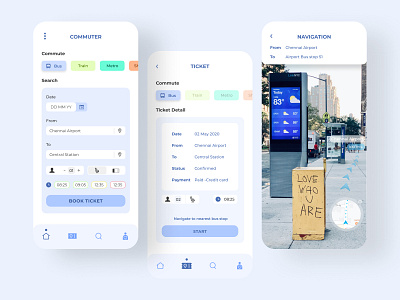 Ticket Booking App With AR Map Assistance app app design ar app dailyui dribble shot figma interface ticket ticket booking ui uidesign uiux userinterface ux uxui