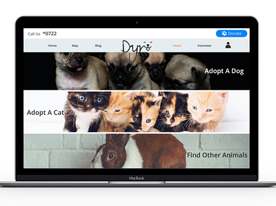 Dyr animal branding design designer designlab designlogo dog ui ux web website