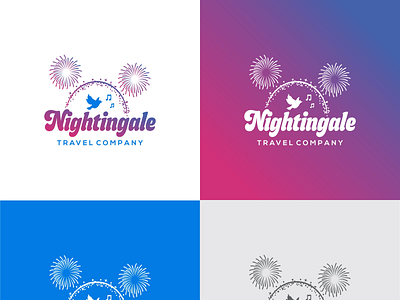 Whimsical logo for a travel agency