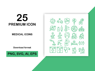 Medical icon set corona virus icon design healthy icon hospital icon set icon sets medical icon