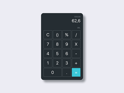 Daily UI - Calculator dailyui design interface ui ux