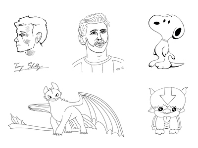 Miscellaneous Line Work & Sketches