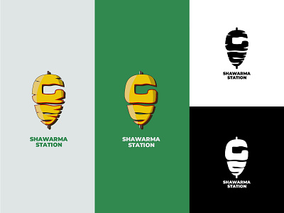 gs shawarma logo design