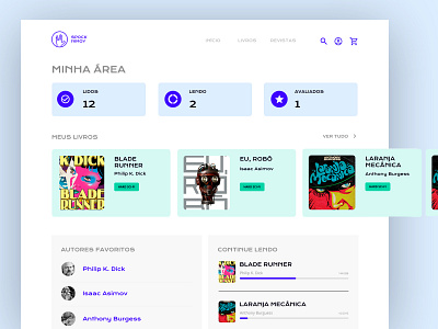 Biblioteca Digital dashboard ui design digital flat interface minimal ui uidesign ux uxdesign