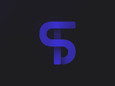 ST Logo Concept brand branding for sale gradient identity letter s letter t logo st