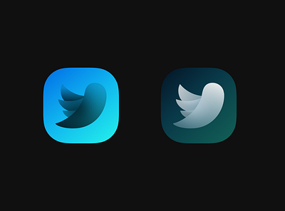 Twitter icon rework app bird brand branding concept design icon illustration ios logo redesign rework twitter