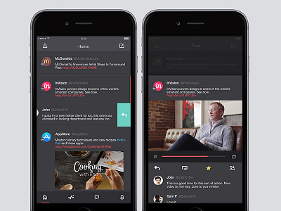 Twitter Client - Personal Project app appstore client concept flat invision ios iphone tweet twitter ui wip
