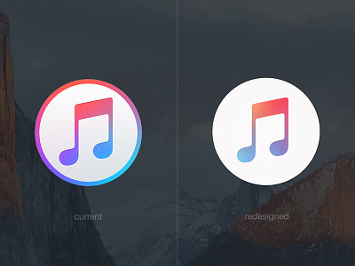 iTunes 12.2 redesigned icon