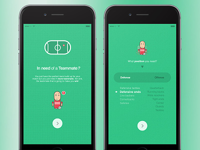 Soccer App Concept app choose concept football ios iphone need player soccer team teammate