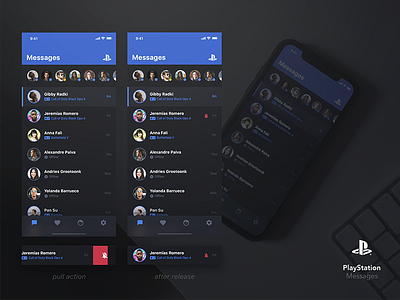 PS Messages iOS App Concept