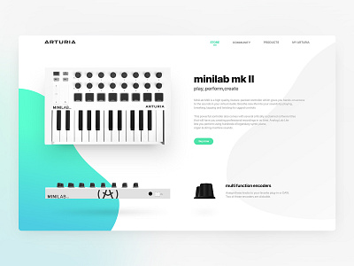 Arturia Web concept