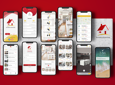 Home Remodeling and Interior Decor APP adobe xd aimal naseem app design app mockup application design design fiverr design home app illustration interior decoration mobile app mobile app design mockup mockup design remodeling ui design