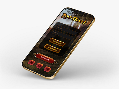 Game login screen LOOT Quest adobe photoshop adobe xd aimal naseem app design app mockup application design design fiverr fiverr design game illustration mobile app mobile app design pakistani designer prototype design prototype mockup ui design