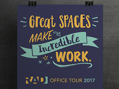 RAD Office Tour print design rad office tour workspace