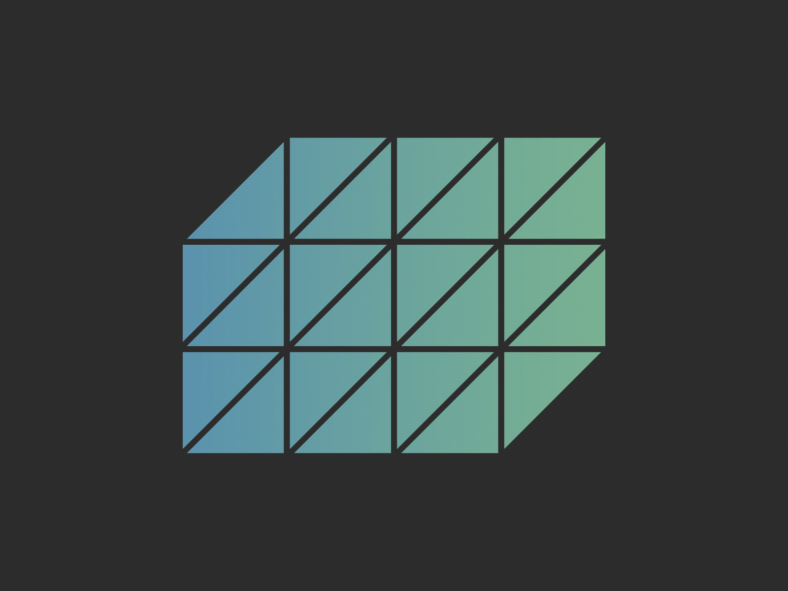 Schima Icon Animation animation blue branding cube geometric gif gradient green icon logo logo design triangles