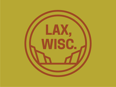 LAX WI bluffs branding design driftless icon logo mississippiriver sticker wisconsin