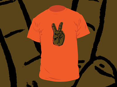 Peace T-shirt design goodvibes icon illustration peace screenprint tshirt tshirtdesign