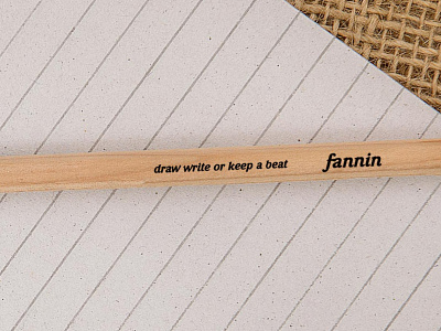 Fannin Pencil graphicdesign pencil typography visualart