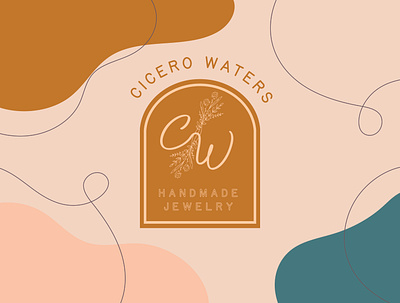 Cicero Waters Jewelry desert floral jewelry logo logo design natural organic vintage